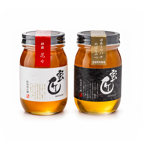 蜜匠®｜神都花々・日本ミツバチ 600g×2本 ギフトセット