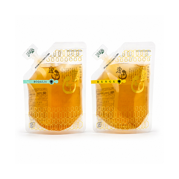 蜜匠®｜菩提樹・れんげ 140gパウチ×2個 ギフトセット