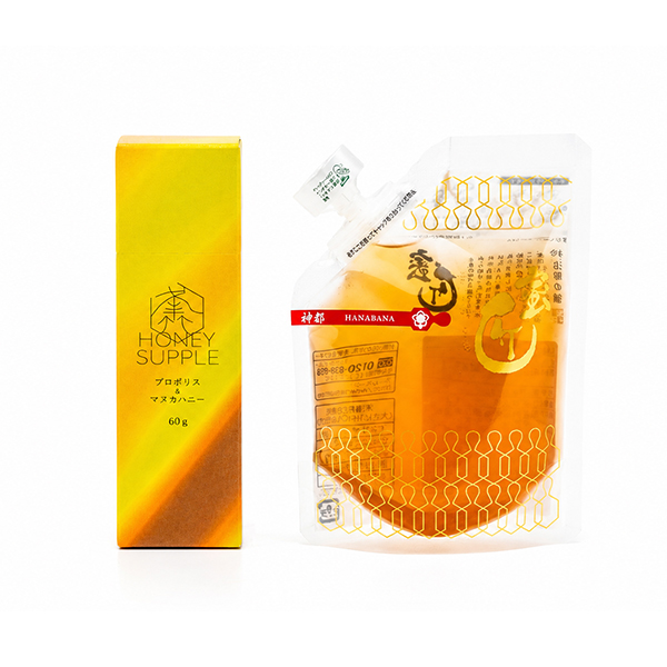 プロポリス＆マヌカシリーズ｜スティックタイプ・蜜匠® 神都花々 140gパウチ ギフトセット